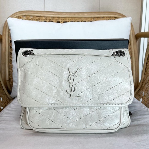 Ysl Saint Laurent medium Nicky white bag